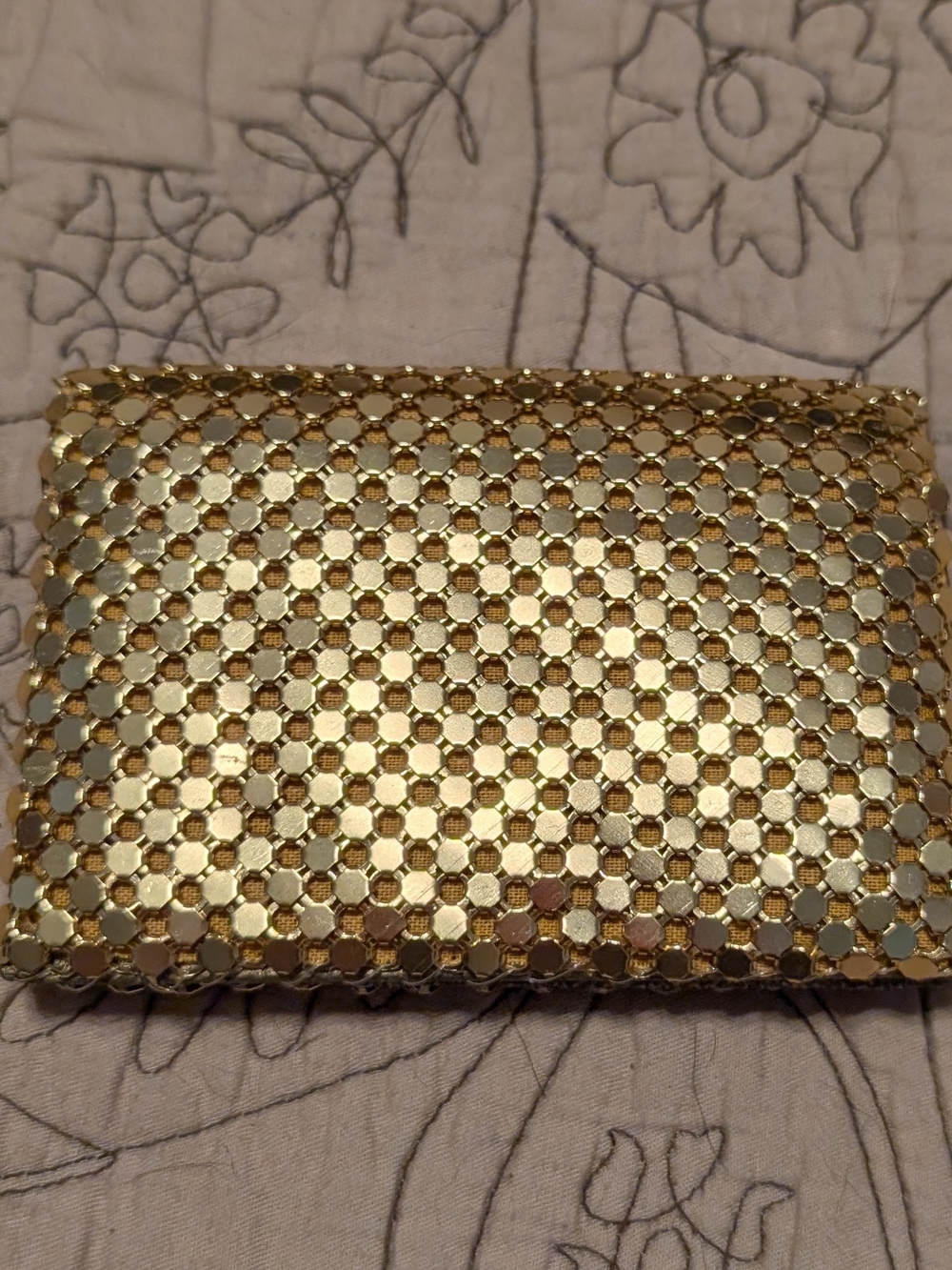 Y&S Original Gold Metallic Credit Card Wallet